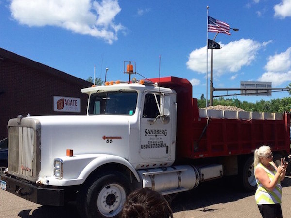 Moose Lake Agate Days:One of the Sandberg dump trucks 