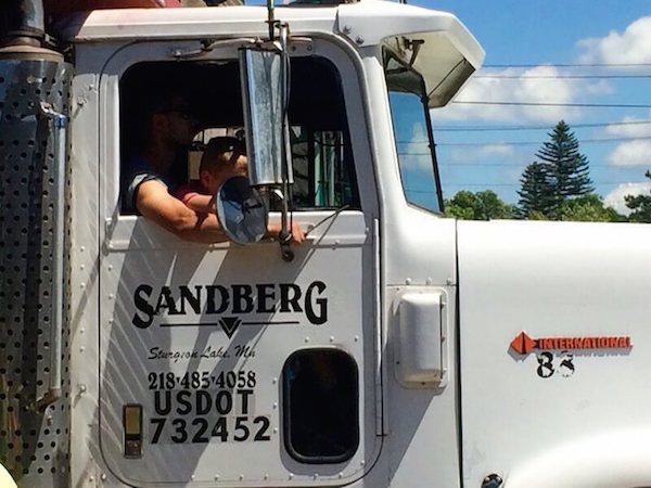 Moose Lake Agate Days: Dump truck 