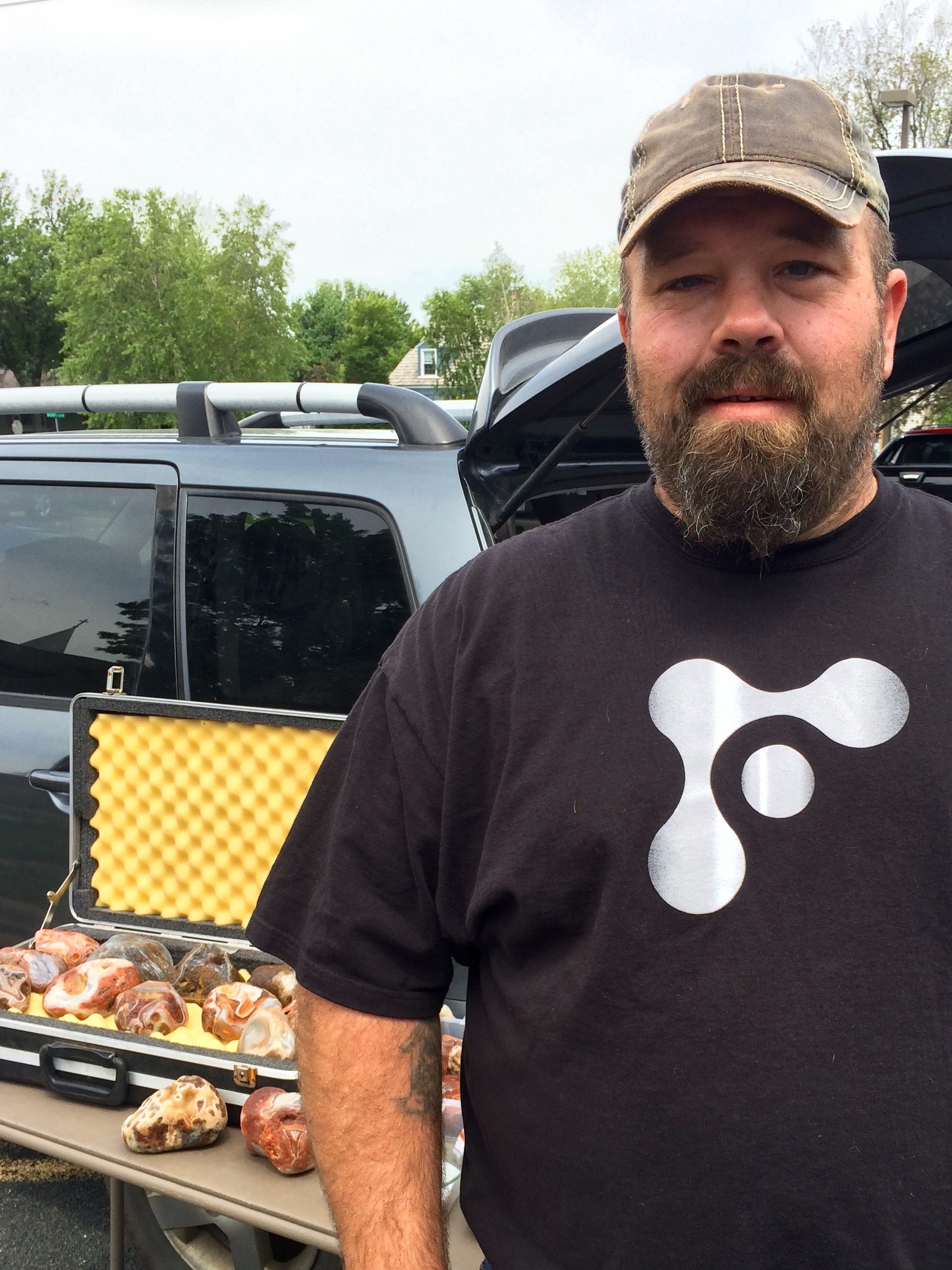 Chris Seidl  at the Osseo Rock Swap
