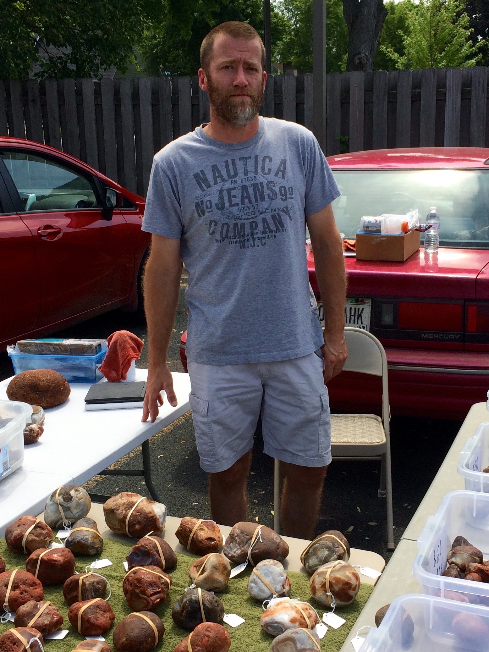 Mike Lamont  at the Osseo Rock Swap